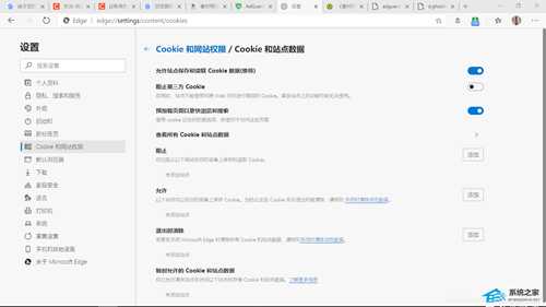 Edge浏览器禁用了cookie视频无法播放解决方法