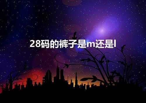 28码的裤子是m还是l（28号裤子一般是M还是L）